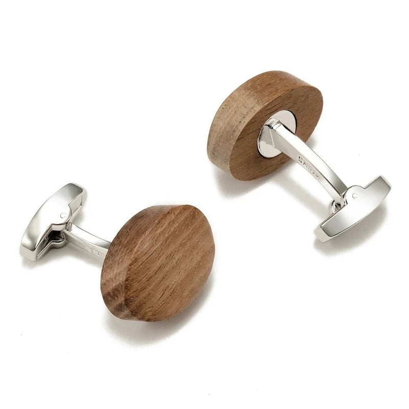 Walnut Wood Cufflinks