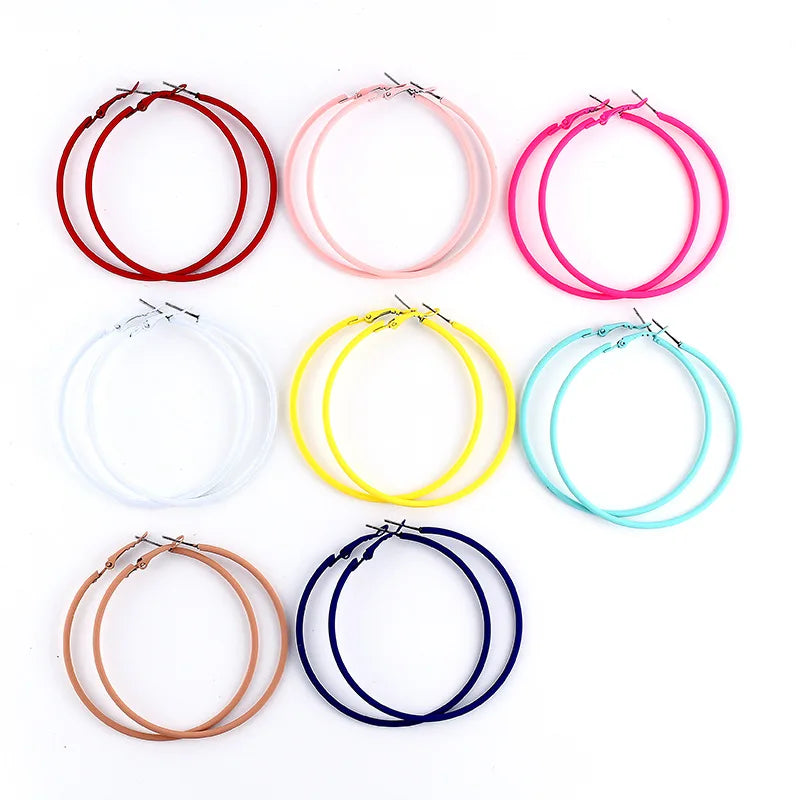 colorful Hoop Earrings