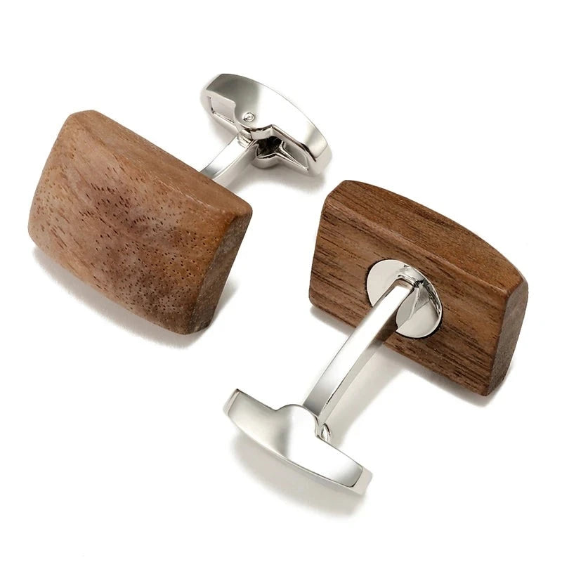 Walnut Wood Cufflinks