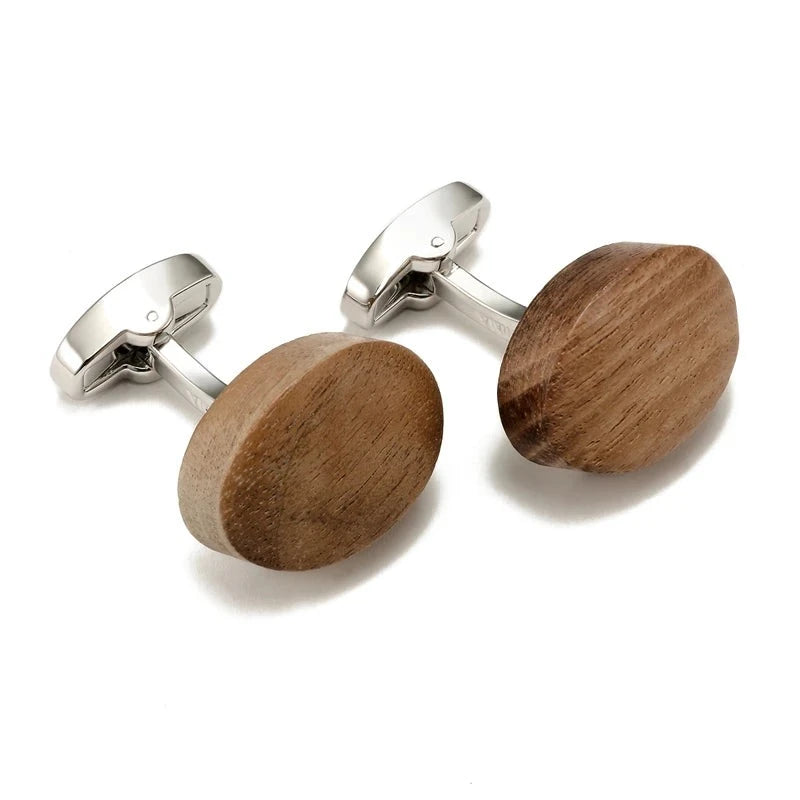 Walnut Wood Cufflinks