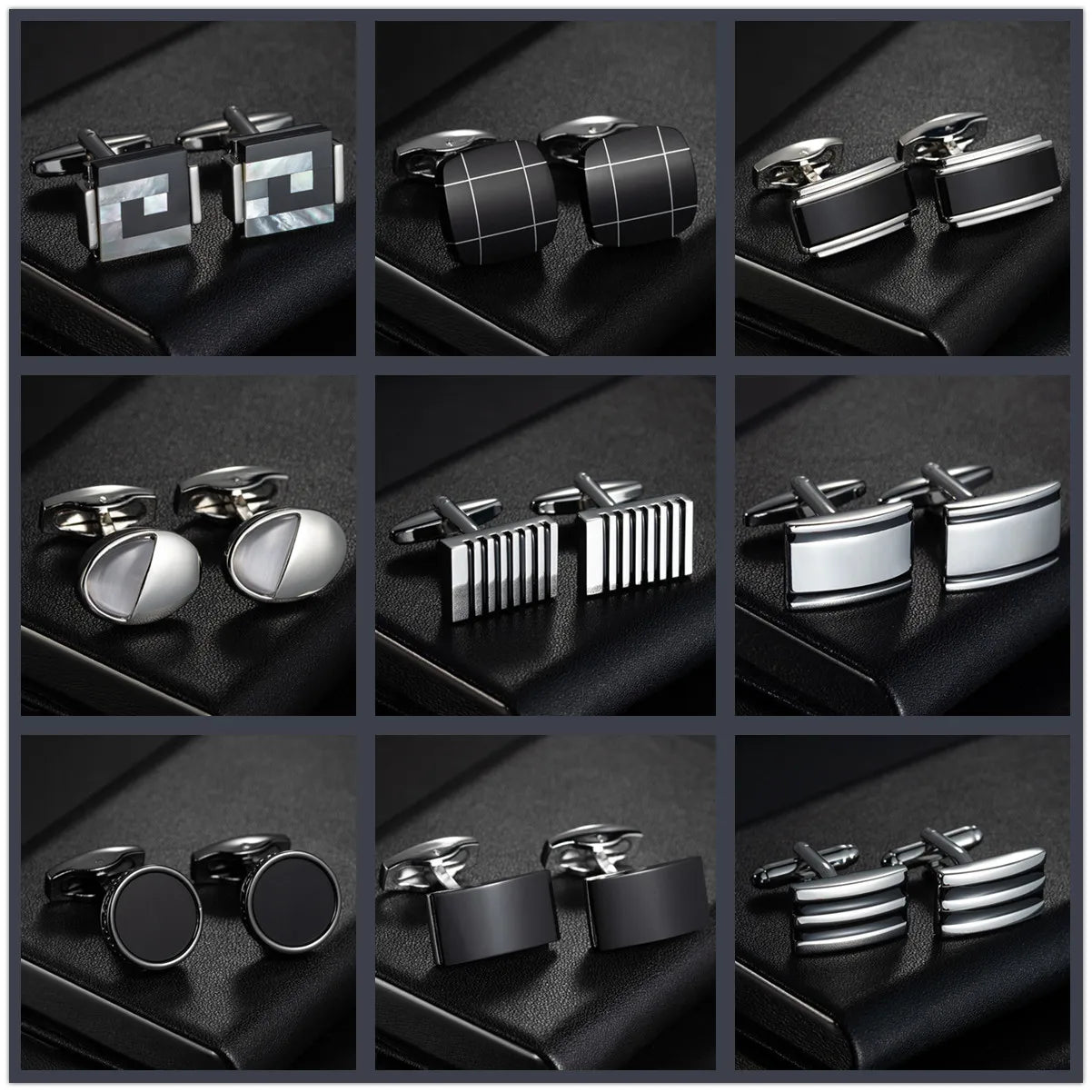 Enamel Square Cufflinks