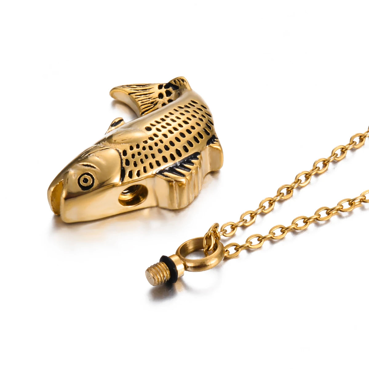 Fish Urn Cremation Necklace