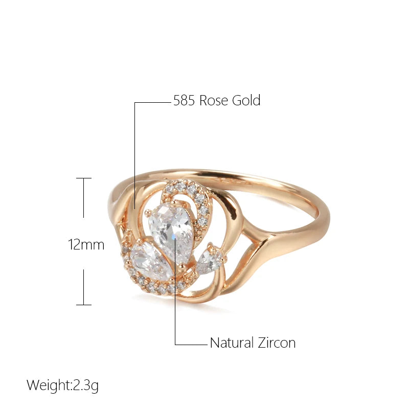 Crystal Flower Ring