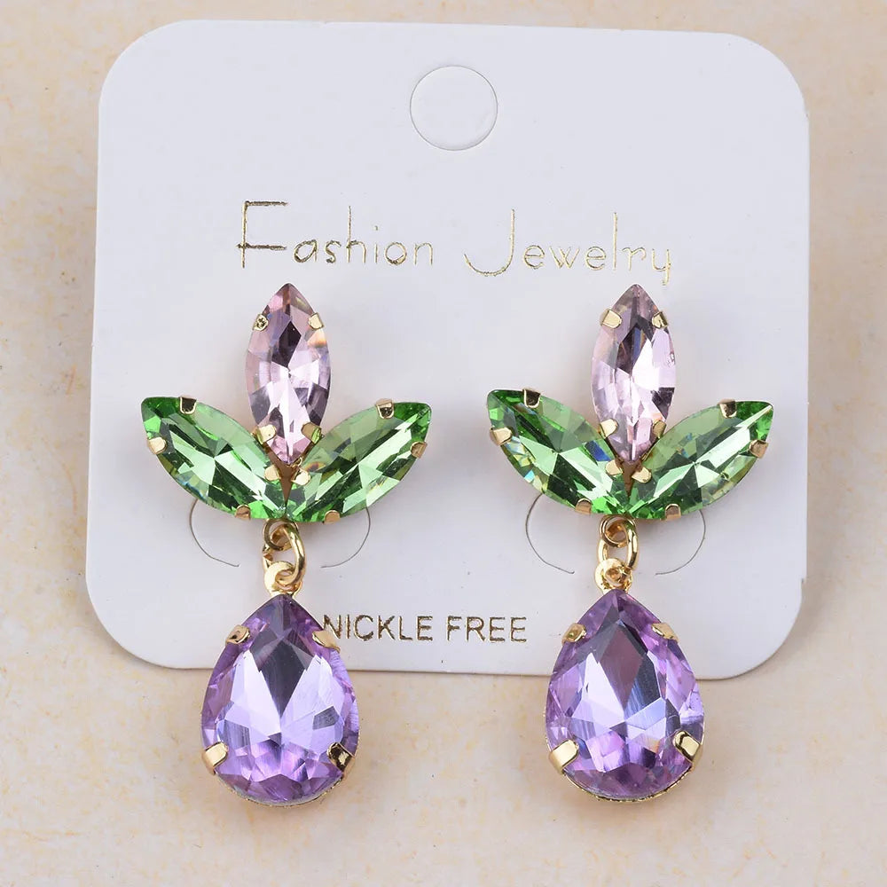 Crystal gemstone Earrings