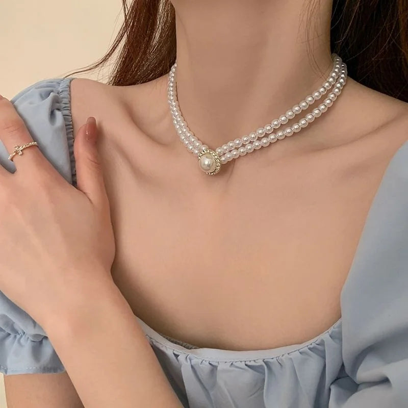 White Imitation Pearl set